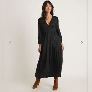 MARINE layer Maeve Maxi Dress in Black
